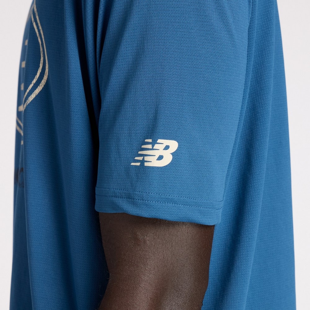 ニューバランス（new balance）（メンズ）バスケットボールウェア グラフィック トレーニング ショートスリーブシャツ MT53615DAL