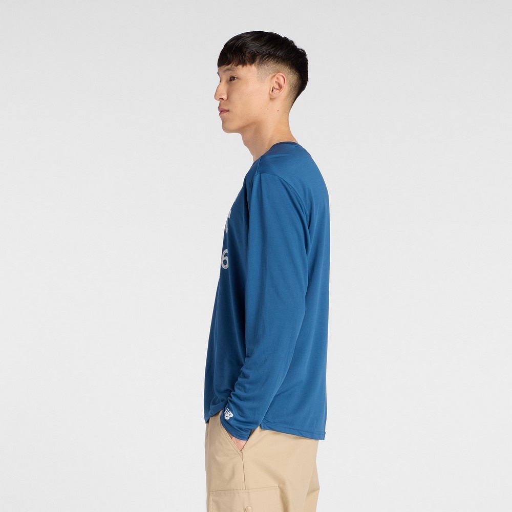 ニューバランス（new balance）（メンズ）バスケットボールウェア グラフィック トレーニング ロングスリーブシャツ MT53631DAL
