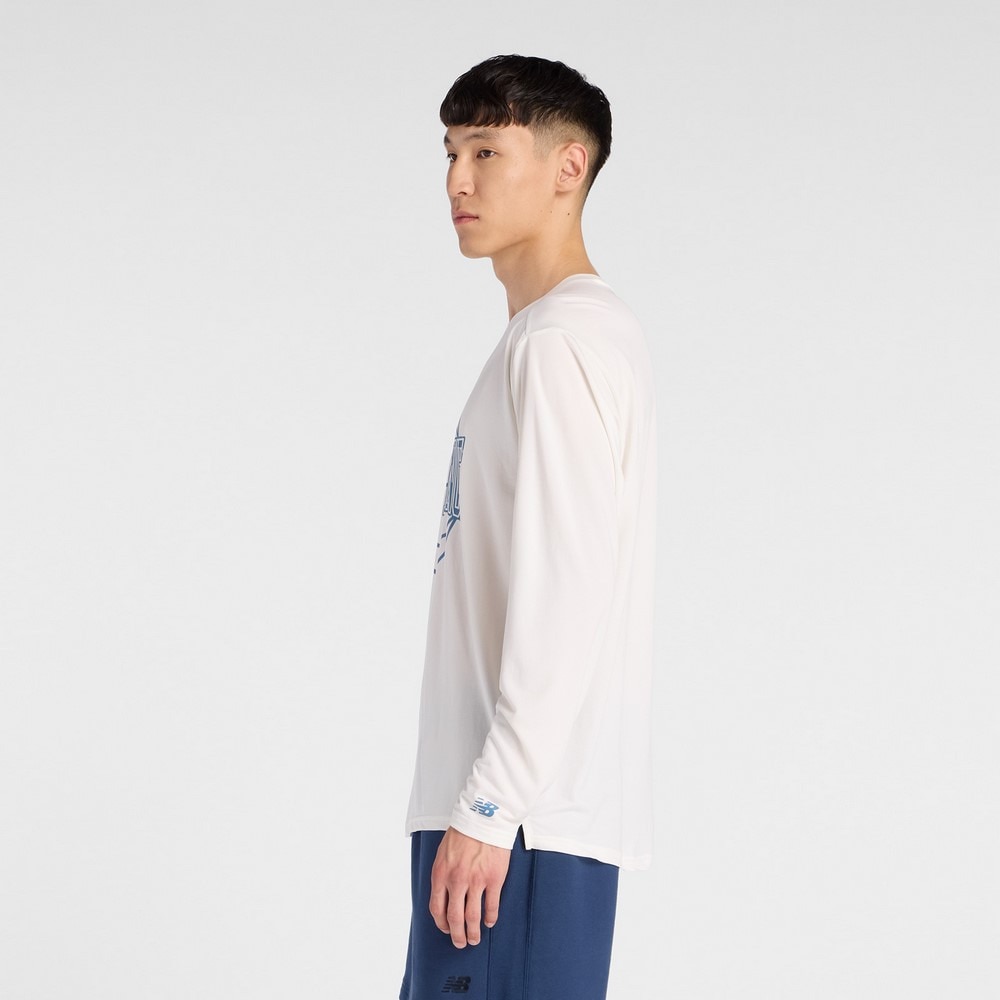 ニューバランス（new balance）（メンズ）バスケットボールウェア グラフィック トレーニング ロングスリーブシャツ MT53632SST