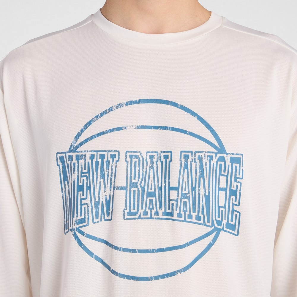 ニューバランス（new balance）（メンズ）バスケットボールウェア グラフィック トレーニング ロングスリーブシャツ MT53632SST
