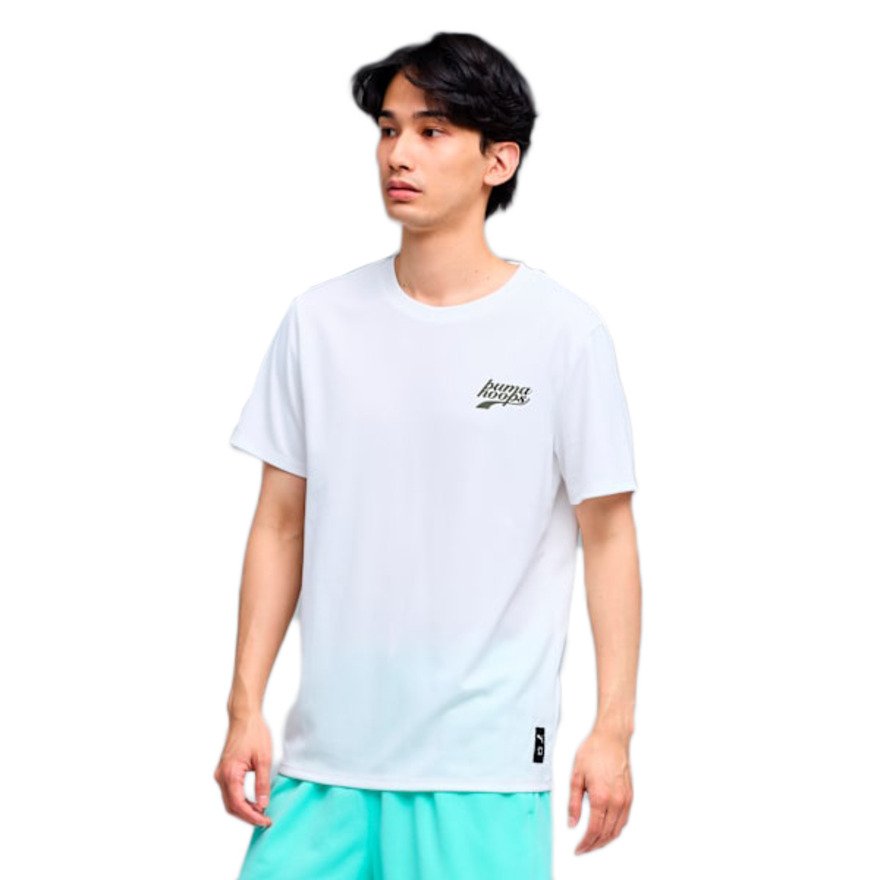 プーマ バスケットボールウェア HOOPS グラフィック 半袖 Tシャツ 63731902 M ホワイト バスケットボール