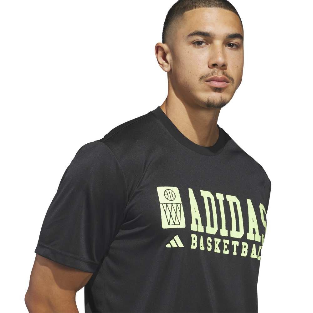 アディダス（adidas）（メンズ）バスケットボールウェア グラフィック 半袖Tシャツ IS052-KS2033