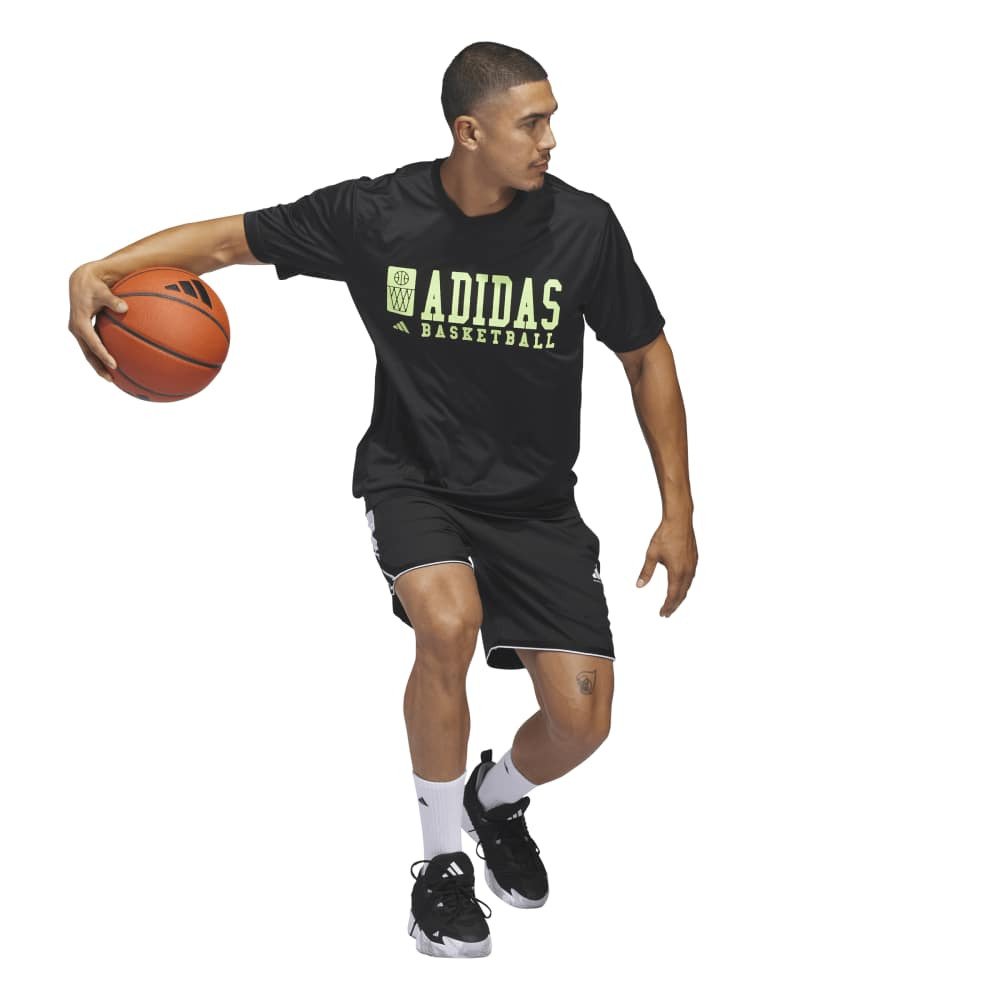アディダス（adidas）（メンズ）バスケットボールウェア グラフィック 半袖Tシャツ IS052-KS2033