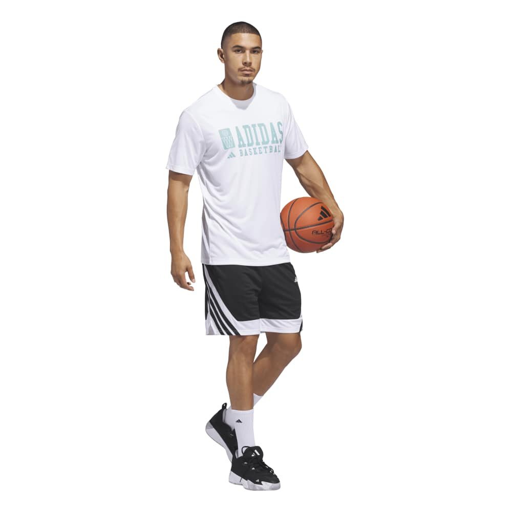 アディダス（adidas）（メンズ）バスケットボールウェア グラフィック 半袖Tシャツ IS052-KS2035