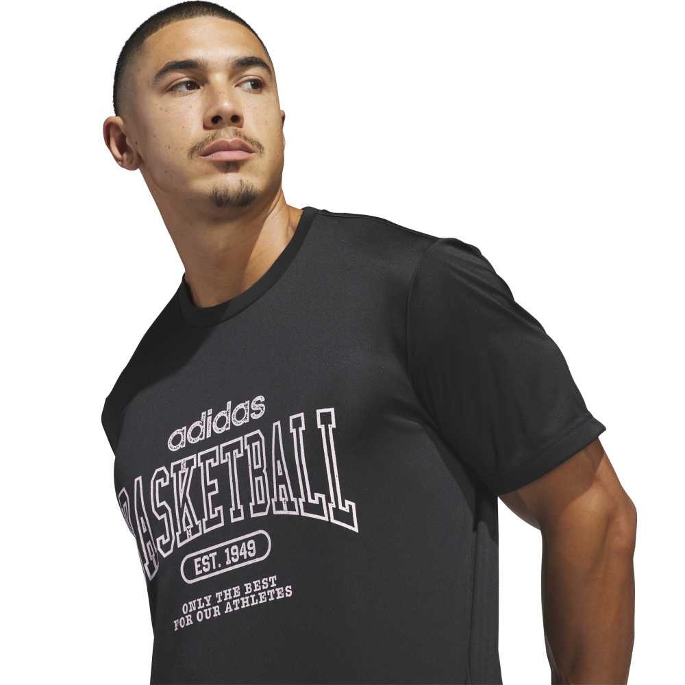 アディダス（adidas）（メンズ）バスケットボールウェア オンリー・ザ・ベスト グラフィック Tシャツ QF306-KS2040