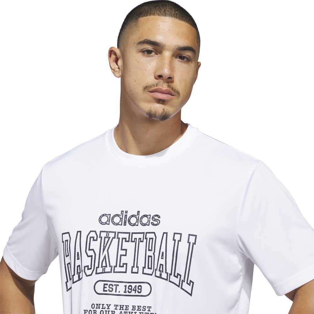 アディダス（adidas）（メンズ）バスケットボールウェア オンリー・ザ・ベスト グラフィック Tシャツ QF306-KS2041