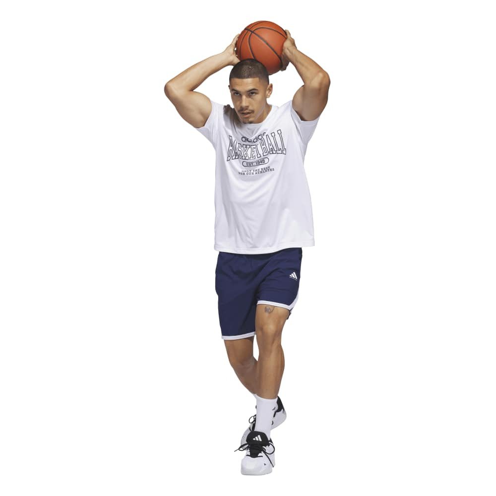 アディダス（adidas）（メンズ）バスケットボールウェア オンリー・ザ・ベスト グラフィック Tシャツ QF306-KS2041
