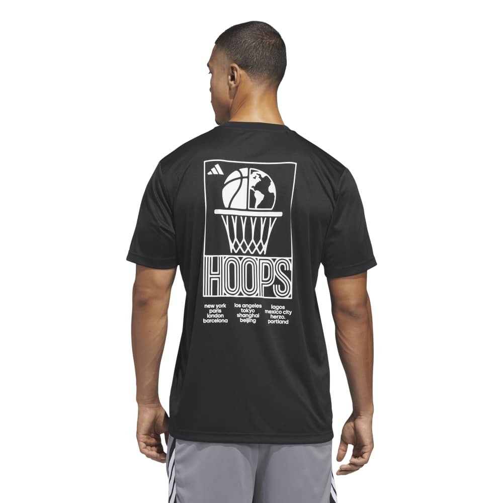 アディダス（adidas）（メンズ）バスケットボールウェア World Wide Hoops グラフィックTシャツ RP420-KS2038