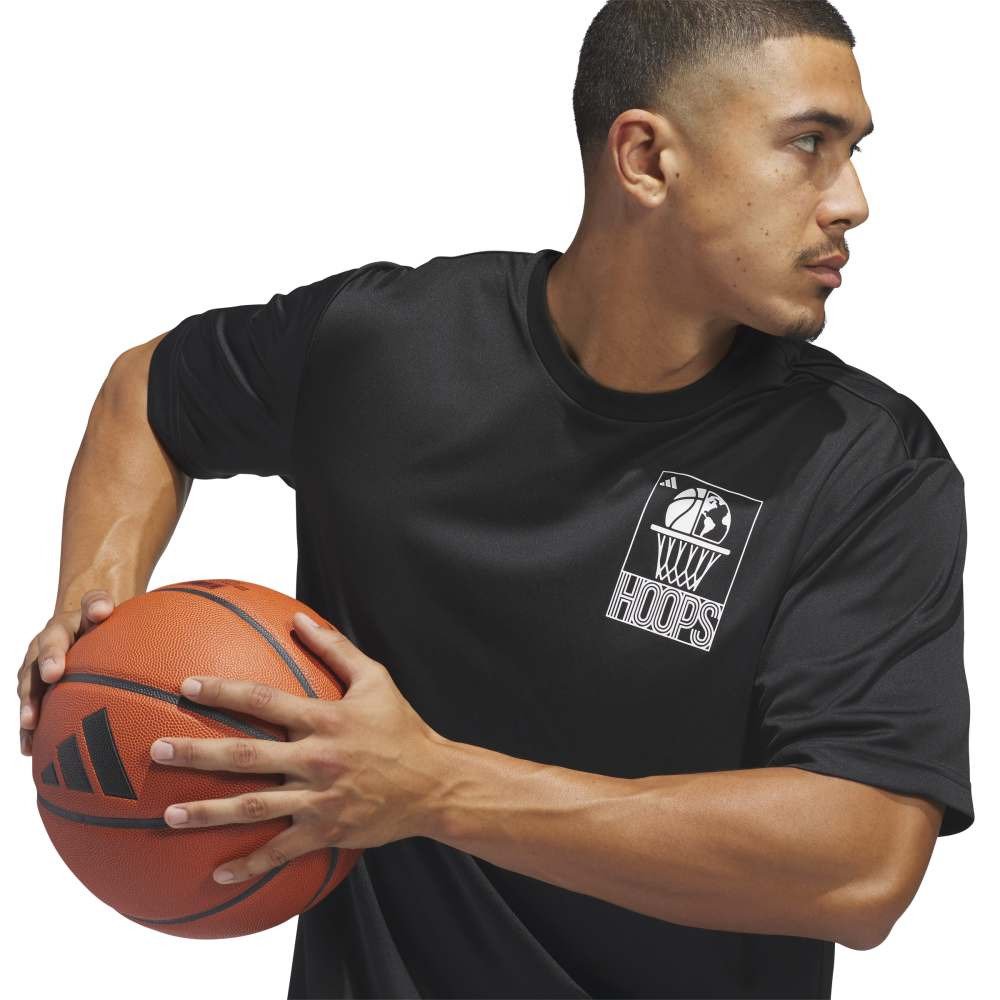 アディダス（adidas）（メンズ）バスケットボールウェア World Wide Hoops グラフィックTシャツ RP420-KS2038