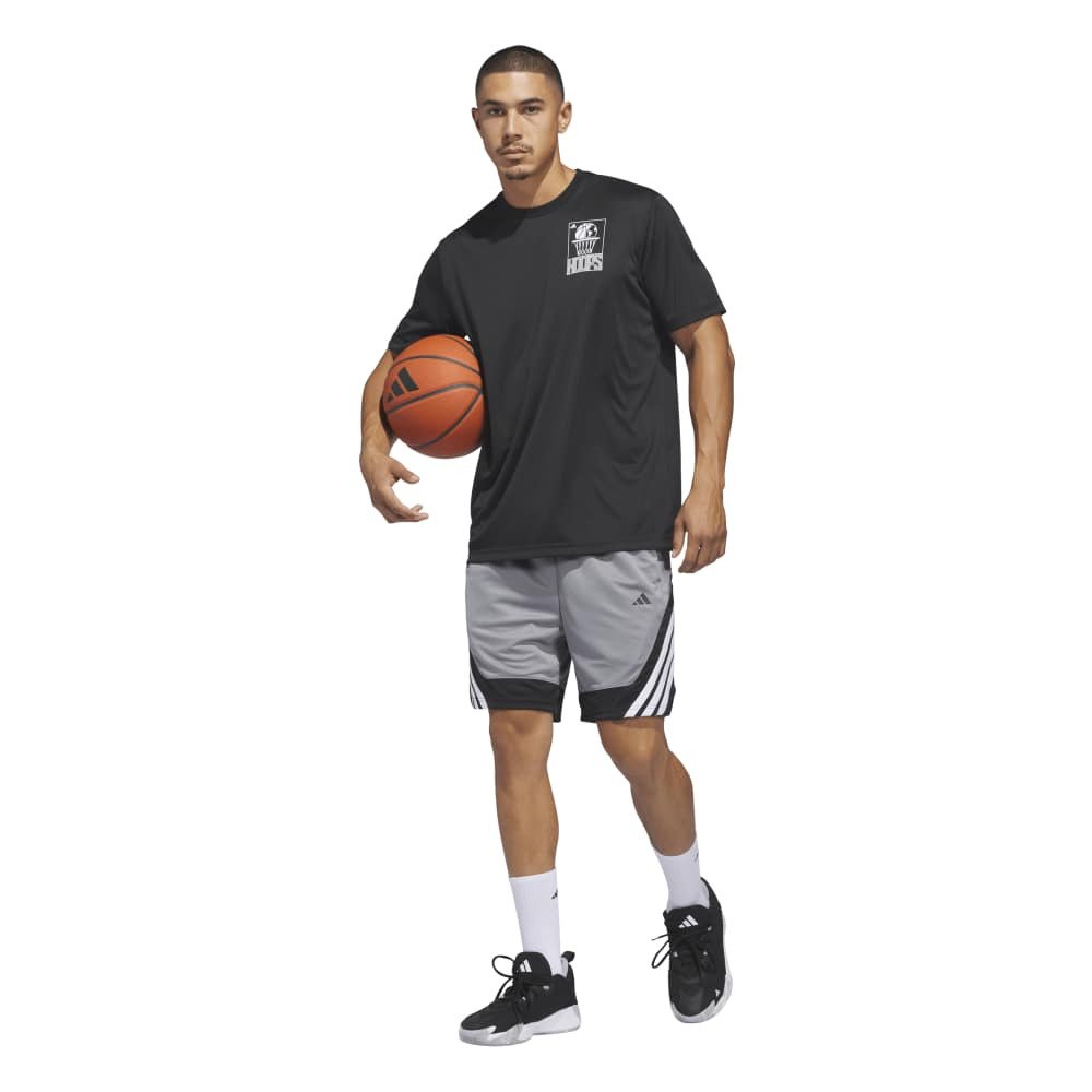 アディダス（adidas）（メンズ）バスケットボールウェア World Wide Hoops グラフィックTシャツ RP420-KS2038