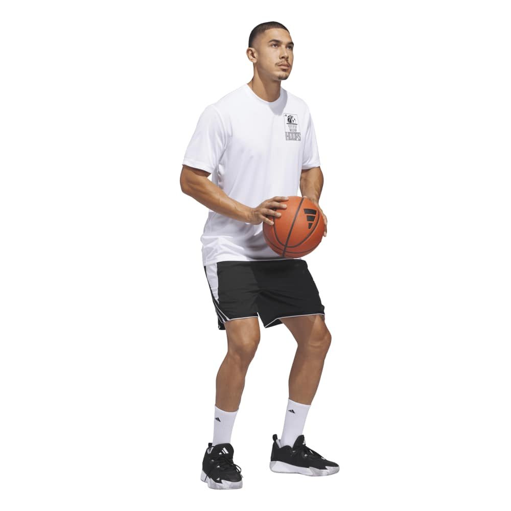 アディダス（adidas）（メンズ）バスケットボールウェア World Wide Hoops グラフィックTシャツ RP420-KS2039