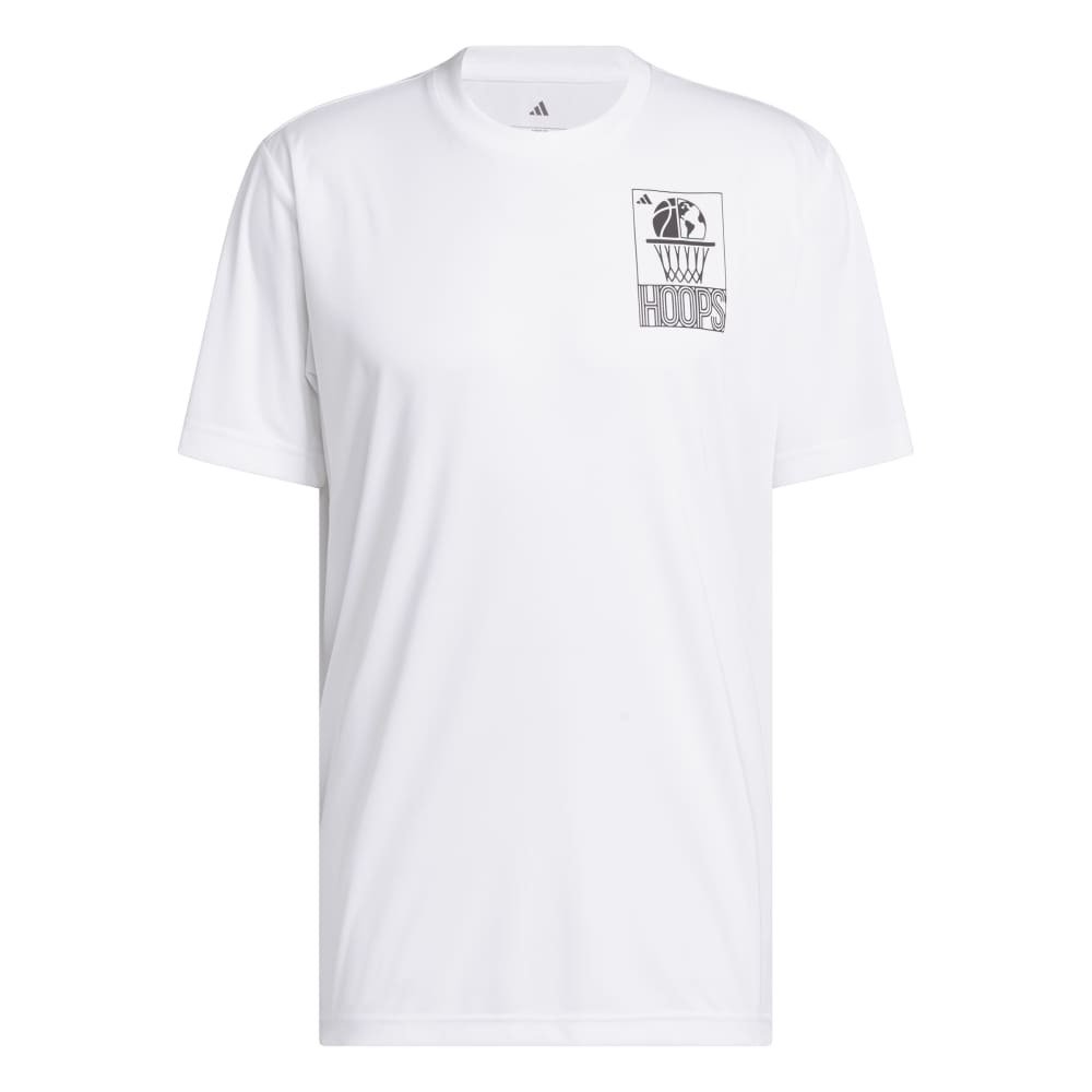 アディダス（adidas）（メンズ）バスケットボールウェア World Wide Hoops グラフィックTシャツ RP420-KS2039