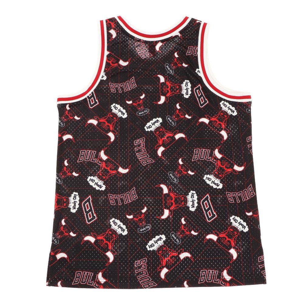 ミッチェルアンドネス（Mitchell&Ness）（メンズ）NBA シカゴブルズ バスケットボールウェア Tear Up Pack タンクトップ MSPOBW19081-CBUPTBK M