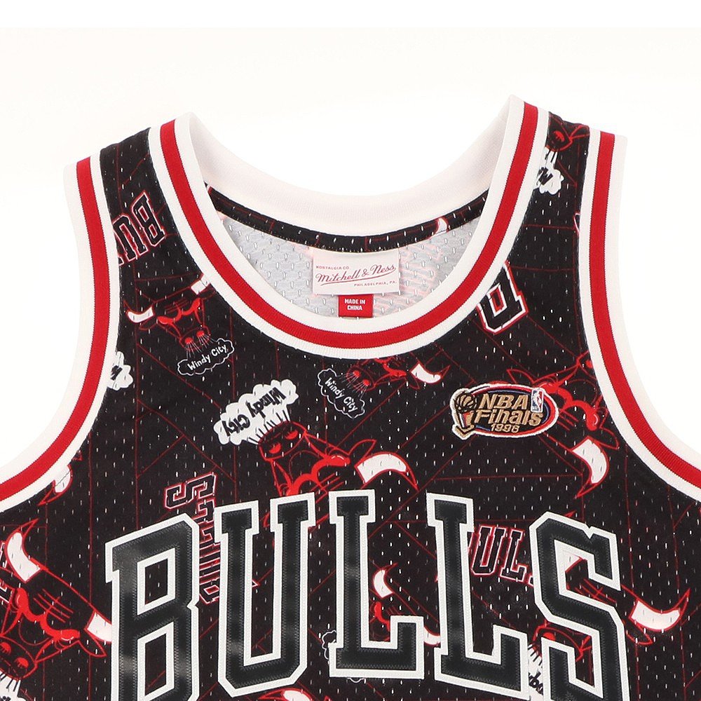 ミッチェルアンドネス（Mitchell&Ness）（メンズ）NBA シカゴブルズ バスケットボールウェア Tear Up Pack タンクトップ MSPOBW19081-CBUPTBK M