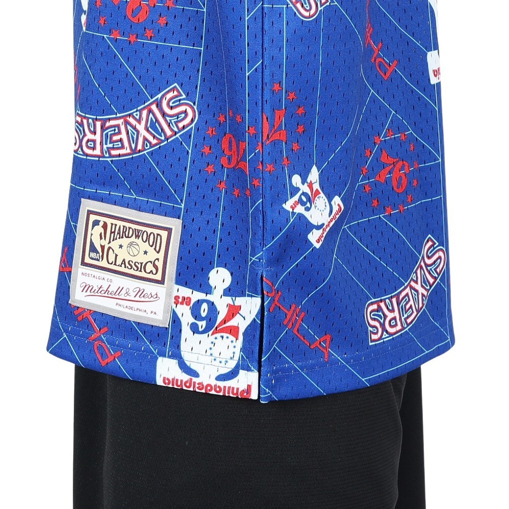 ミッチェルアンドネス（Mitchell&Ness）（メンズ）NBA 76ers セブンティシクサーズ Tear Up Pack タンクトップ MSPOBW19081-P76PTRY M