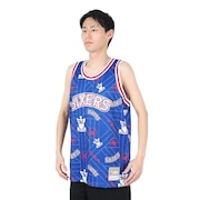 (メンズ)NBA 76ers セブンティシクサーズ Tear Up Pack タンクトップ MSPOBW19081-P76PTRY M