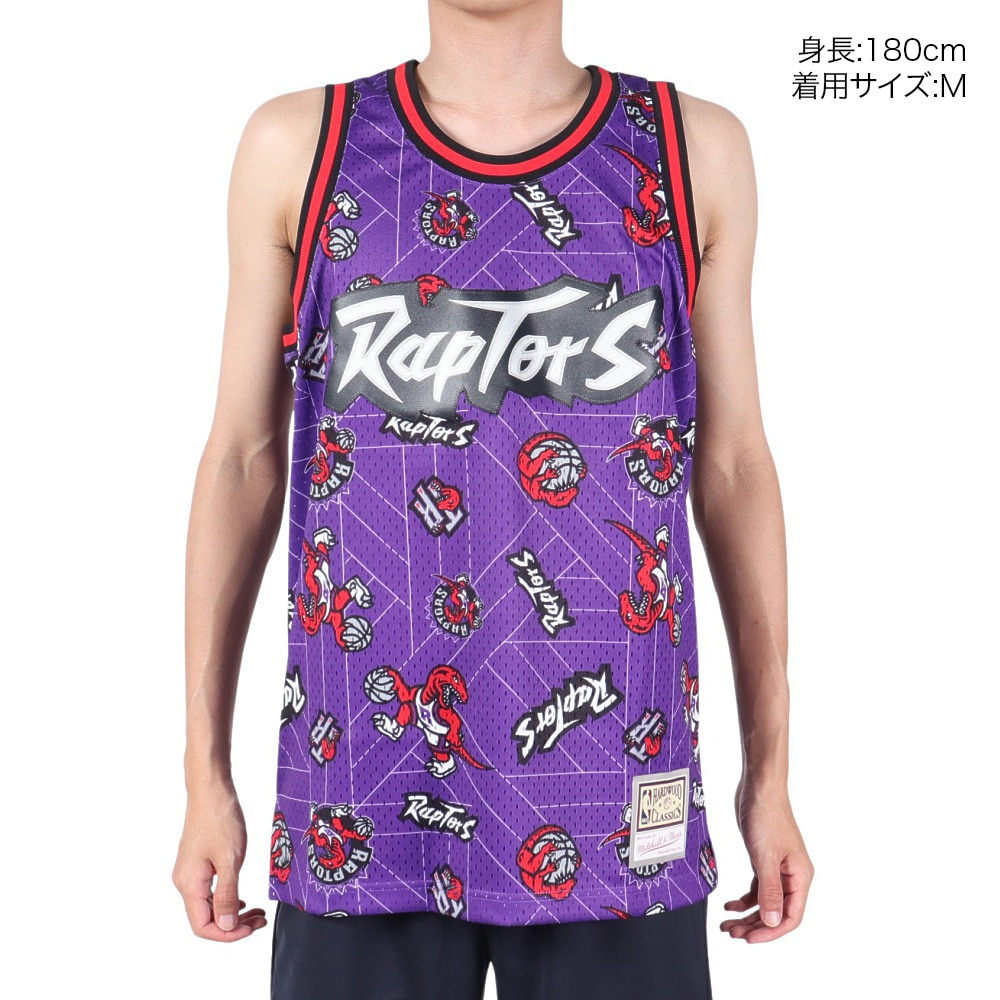 ミッチェルアンドネス（Mitchell&Ness）（メンズ）NBA トロントラプターズ バスケットボールウェア Tear Up Pack タンクトップ MSPOBW19081-TRAPTPR M