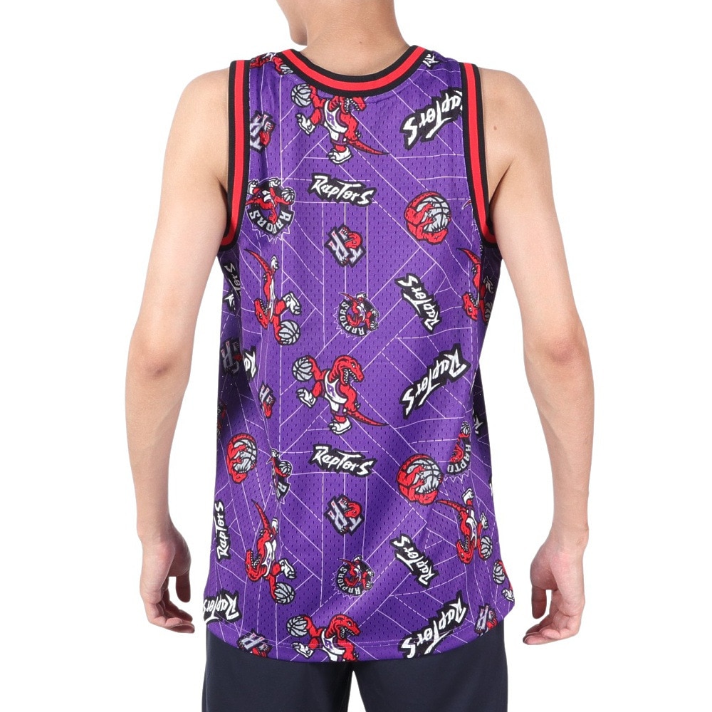 ミッチェルアンドネス（Mitchell&Ness）（メンズ）NBA トロントラプターズ バスケットボールウェア Tear Up Pack タンクトップ  MSPOBW19081-TRAPTPR M