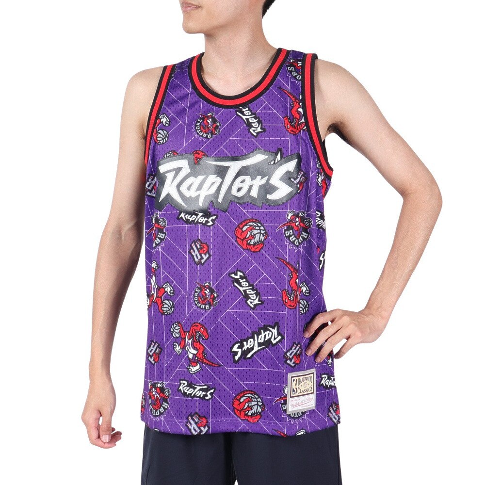 ミッチェルアンドネス（Mitchell&Ness）（メンズ）NBA トロントラプターズ バスケットボールウェア Tear Up Pack タンクトップ  MSPOBW19081-TRAPTPR M