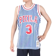 (メンズ)NBA 76ers アレンアイバーソン ストライプ スイングマン タンクトップ SMJYBW19047-P76PTNY00AIV M