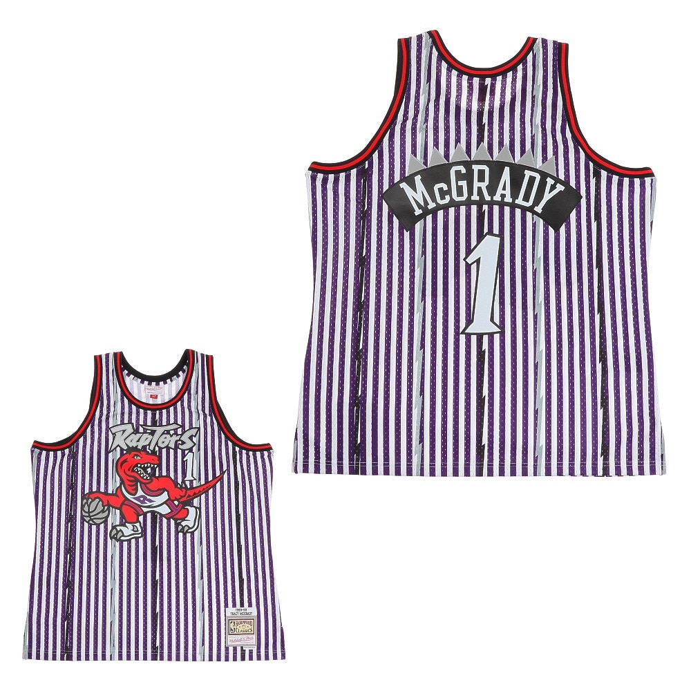 ミッチェルアンドネス（Mitchell&Ness）（メンズ）NBA トロントラプターズ トレイシーマグレディ スイングマン タンクトップ SMJYBW19047-TRAPTPR98TMC M