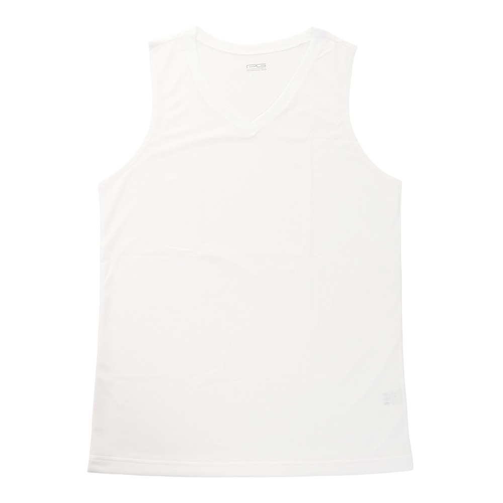 ドライプラス メンズ高通気Vネックインナーシャツ 751PG9ES6726 WHT