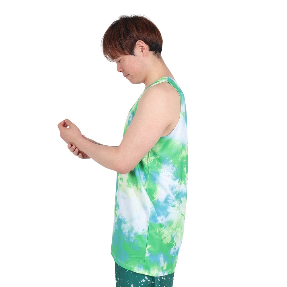 アクター（AKTR）（メンズ）バスケットボールウェア MIXTURE TIEDYE タンク 123-001001 WH 速乾