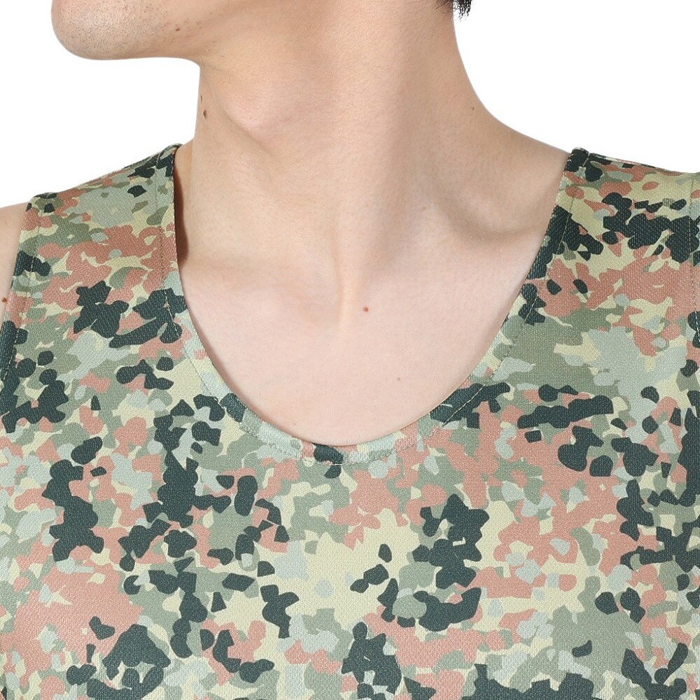 アクター（AKTR）（メンズ、レディース）バスケットボールウェア FLECKTARN CAMO タンクトップ 123-010001 OL 速乾