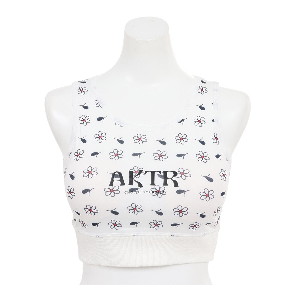 アクター（AKTR）（レディース）バスケットボールウェア GLOW クロップトップ 123-046001 WH 速乾