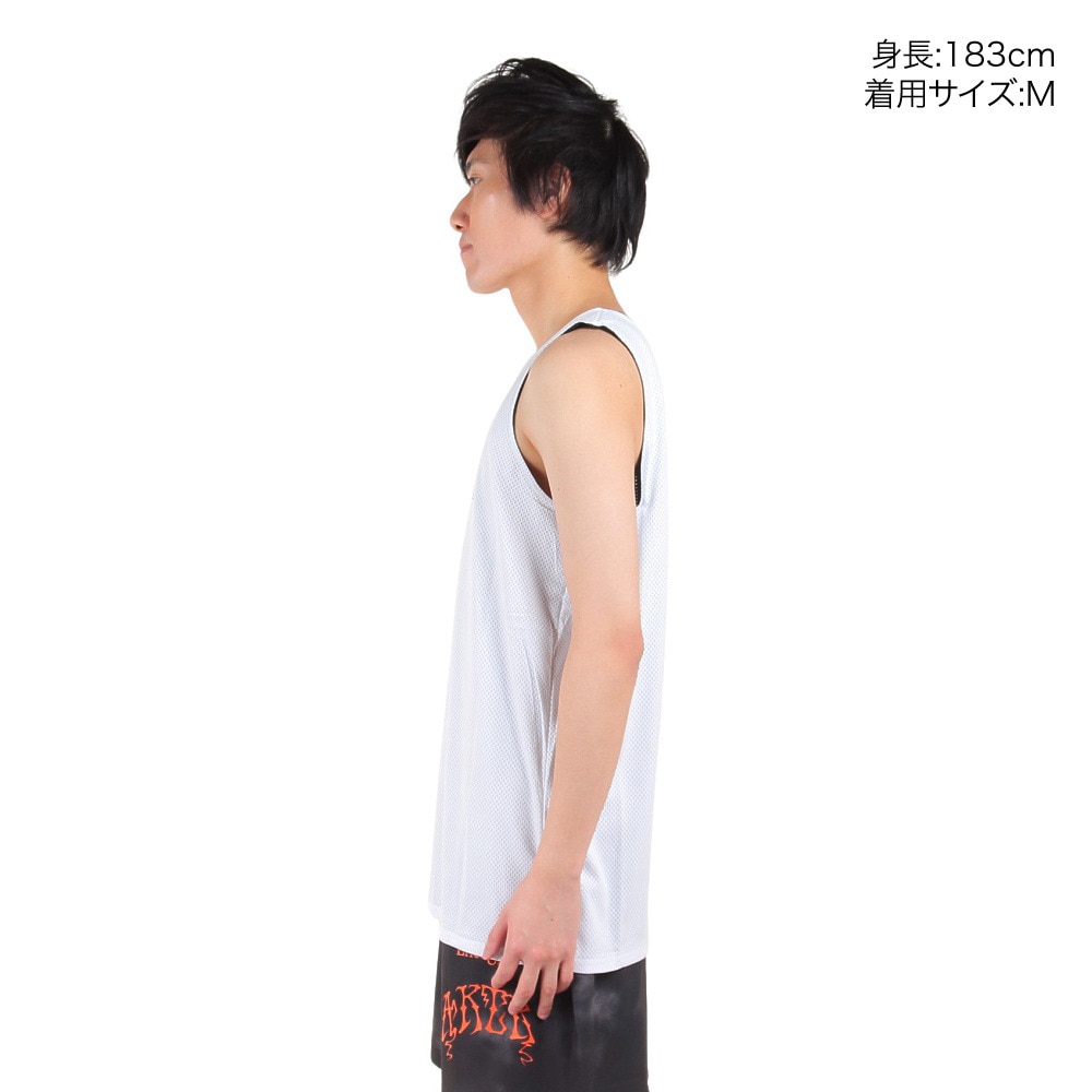 アクター（AKTR）（メンズ）バスケットボールウェア BASIC REVERSIBLE タンクトップ 523-005001 BKWH 速乾