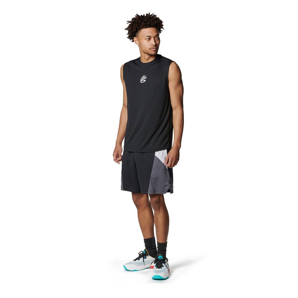 アンダーアーマー（UNDER ARMOUR）（メンズ）バスケットボールウェア カリー テック ロゴ スリーブレスシャツ 1384721 001 速乾