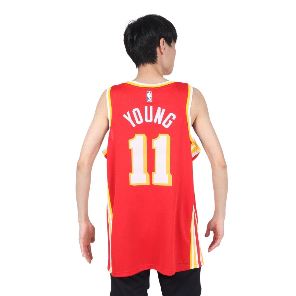 ナイキ（NIKE）（メンズ、レディース）バスケットボールウェア アトランタ ホークス アイコン エディション 2022/23 NBA タンクトップ DN1995-657 速乾