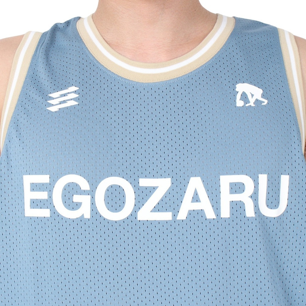 エゴザル（EGOZARU）（メンズ）バスケットボールウェア オールドスクール メッシュタンクトップ EZTT-S2402-227 速乾