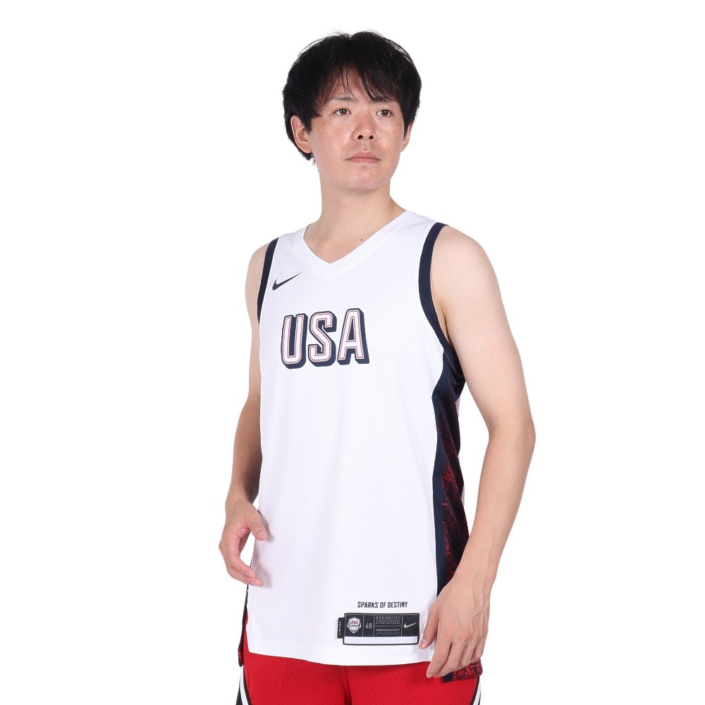 ナイキ（NIKE）（メンズ）バスケットボールウェア USA リミテッドホーム ジャージ FV5517-100