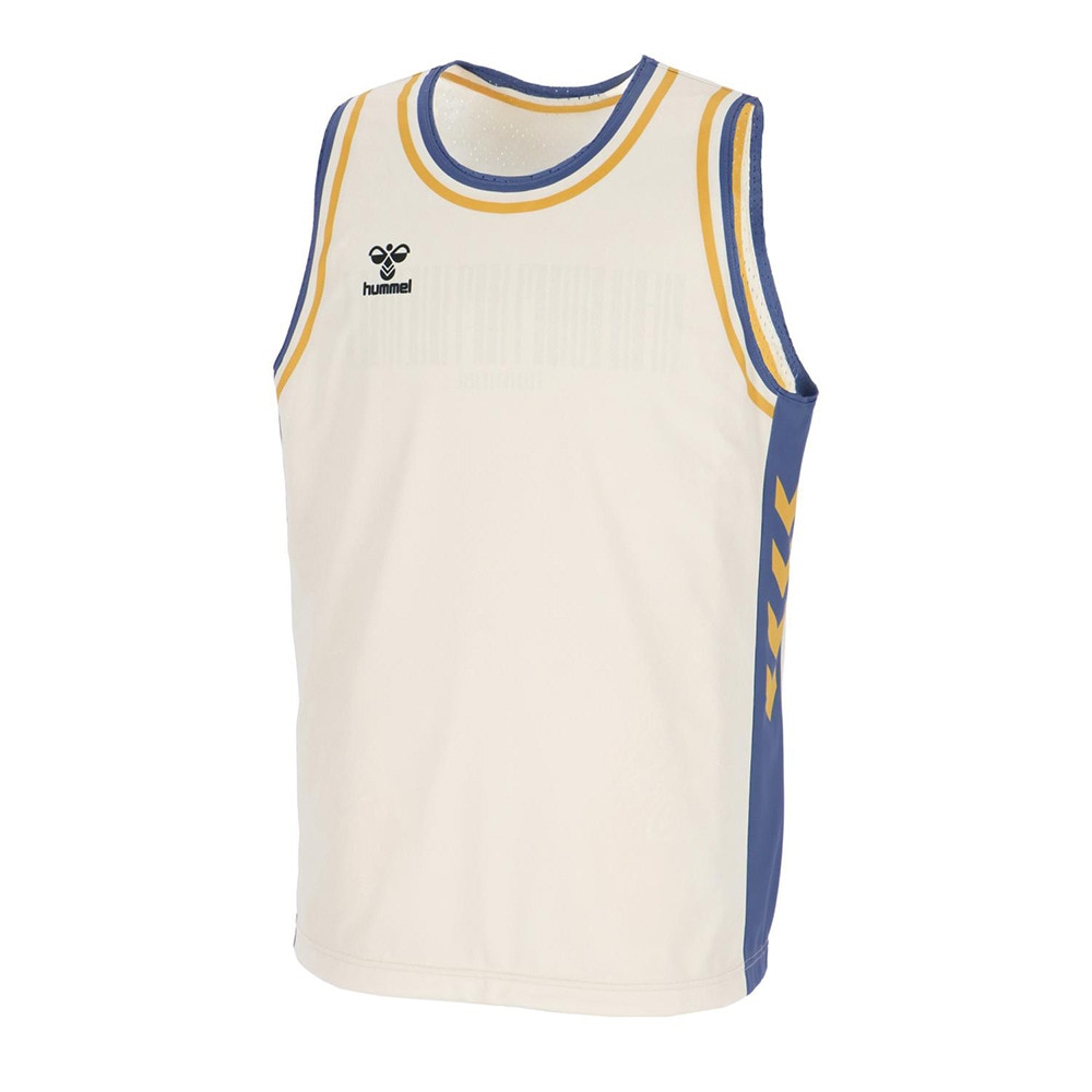ヒュンメル（hummel）（メンズ）【新商品】 スポーツウェア リバーシブル タンクトップ アイボリー UVカット HAPB5119-16