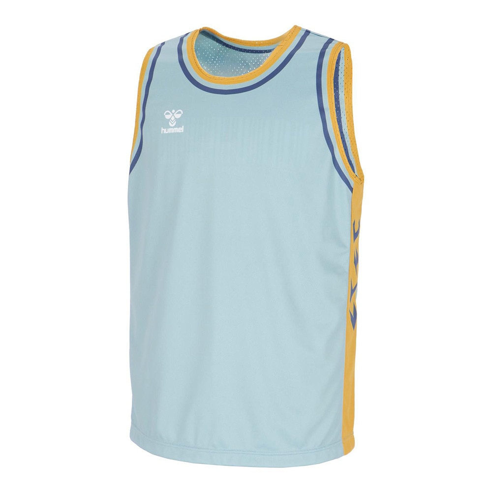 ヒュンメル（hummel）（メンズ）【新商品】 スポーツウェア リバーシブル タンクトップ アイスブルー UVカット HAPB5119-651