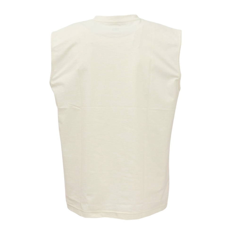 ヒュンメル（hummel）（メンズ）【新商品】 スポーツウェア コットンライク ノースリーブ Tシャツ 袖なし ホワイト ドライ HAPB5120XB-11