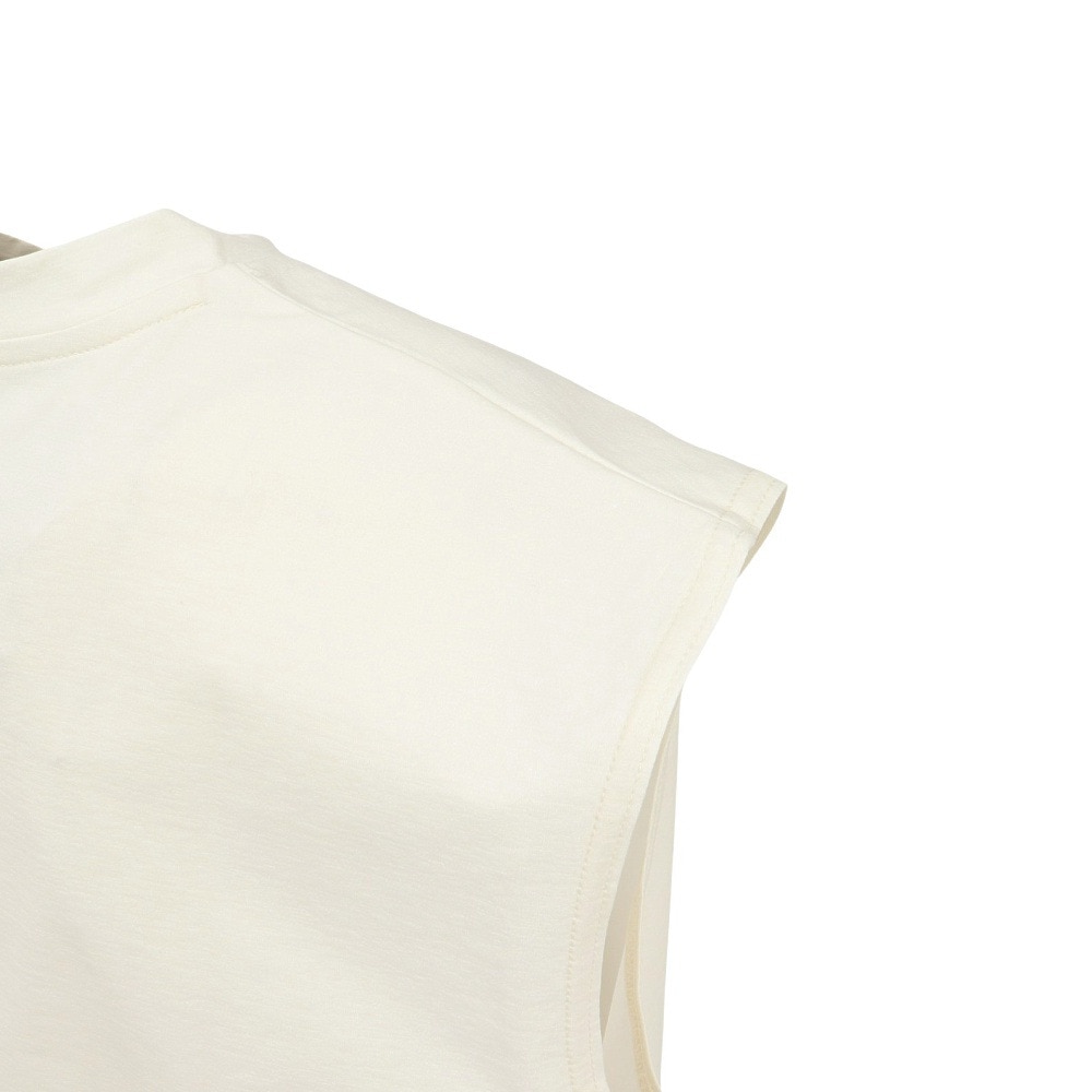 ヒュンメル（hummel）（メンズ）【新商品】 スポーツウェア コットンライク ノースリーブ Tシャツ 袖なし ホワイト ドライ HAPB5120XB-11