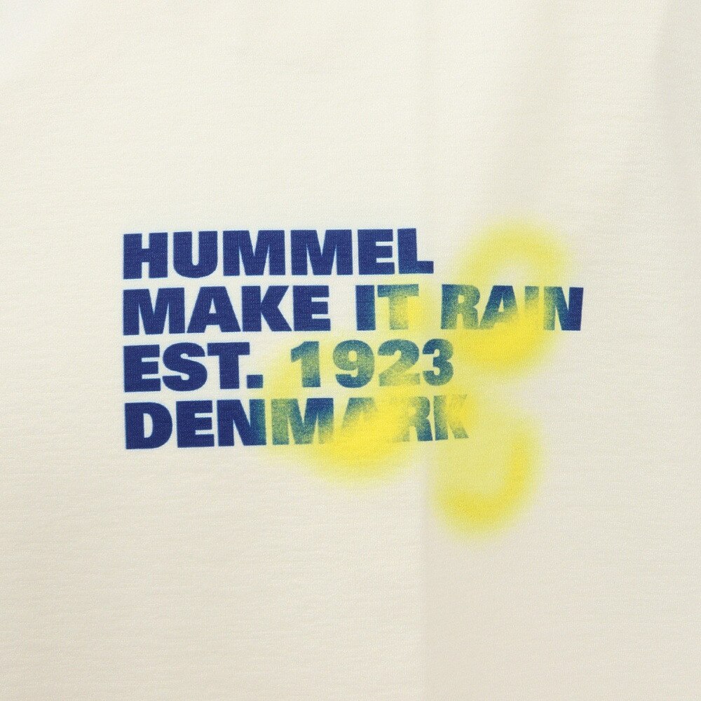ヒュンメル（hummel）（メンズ）【新商品】 スポーツウェア コットンライク ノースリーブ Tシャツ 袖なし ホワイト ドライ HAPB5120XB-11