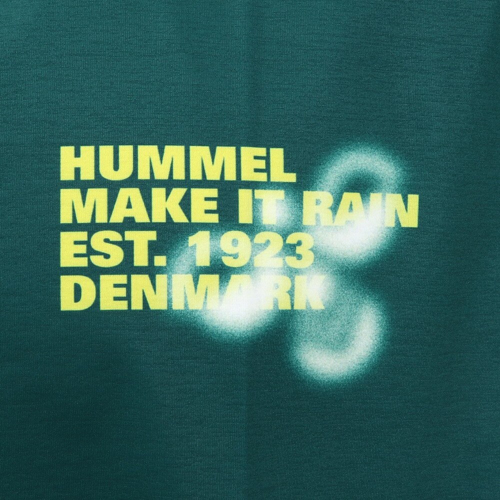 ヒュンメル（hummel）（メンズ）【新商品】 スポーツウェア コットンライク ノースリーブ Tシャツ 袖なし グリーン ドライ HAPB5120XB-563