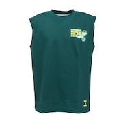 (メンズ)【新商品】 スポーツウェア コットンライク ノースリーブ Tシャツ 袖なし グリーン ドライ HAPB5120XB-563