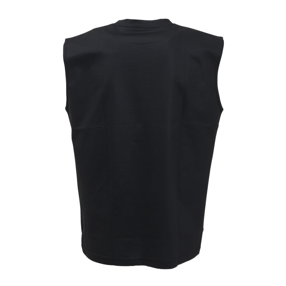 ヒュンメル（hummel）（メンズ）【新商品】 スポーツウェア コットンライク ノースリーブ Tシャツ 袖なし ブラック ドライ XB HAPB5120XB-90