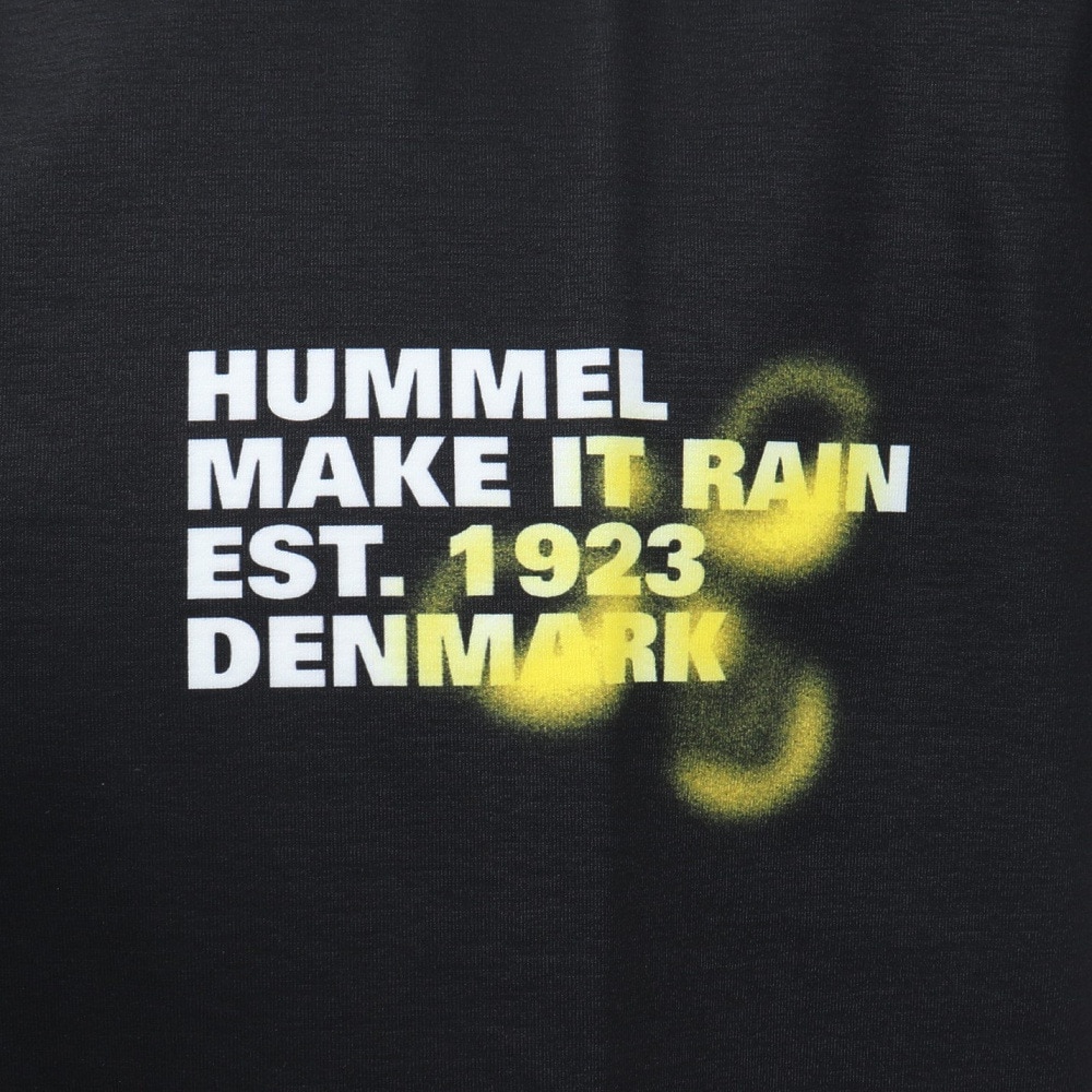 ヒュンメル（hummel）（メンズ）【新商品】 スポーツウェア コットンライク ノースリーブ Tシャツ 袖なし ブラック ドライ XB HAPB5120XB-90