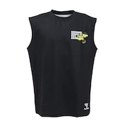 (メンズ)【新商品】 スポーツウェア コットンライク ノースリーブ Tシャツ 袖なし ブラック ドライ XB HAPB5120XB-90