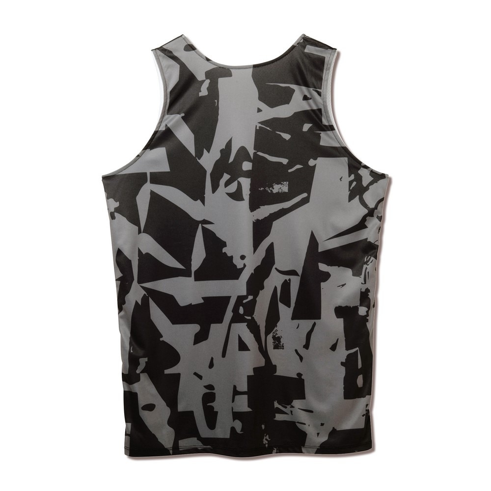 アクター（AKTR）（メンズ、レディース）バスケットボールウェア CUT-UP CAMO リバーシブル タンクトップ 125-023001 BKWH