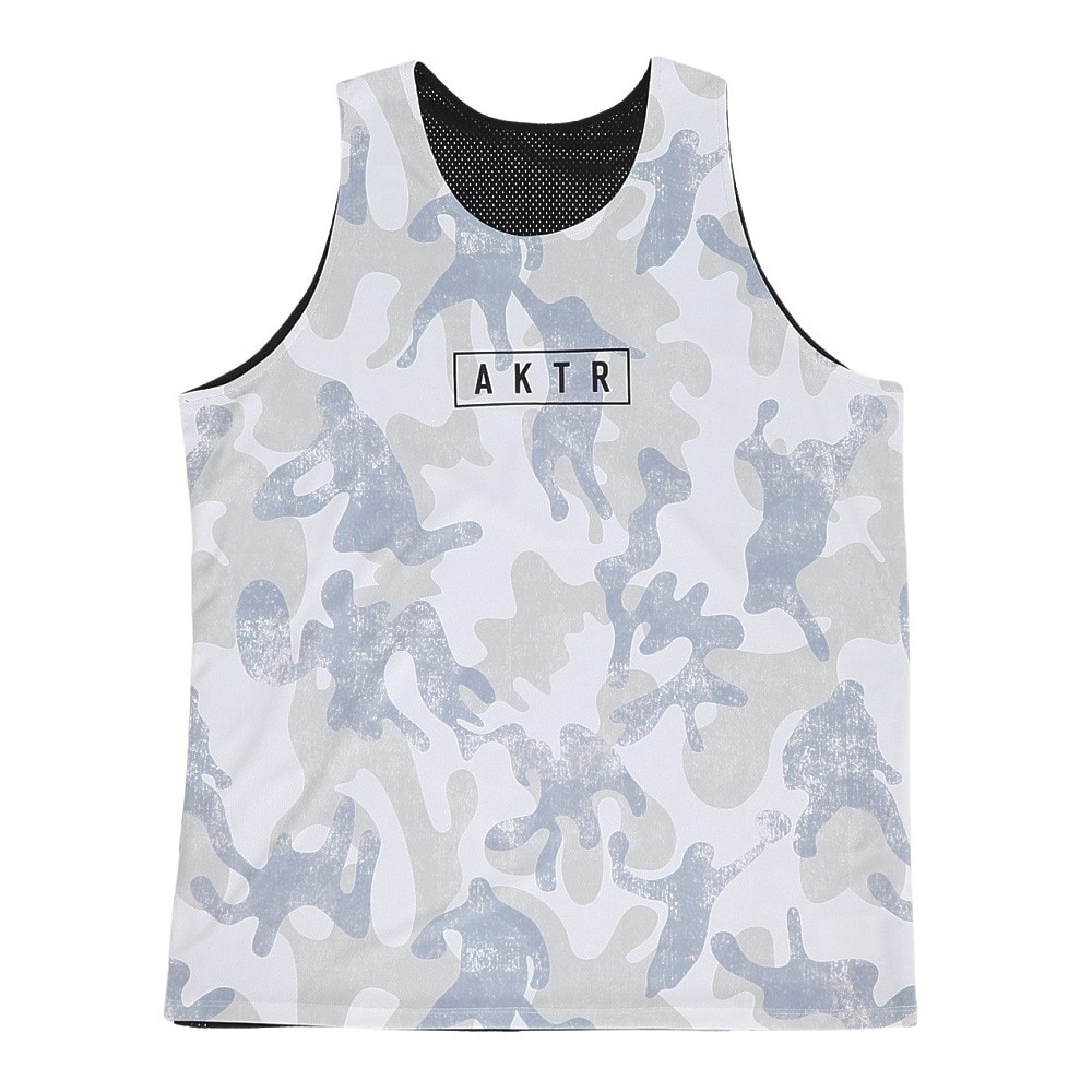 アクター(AKTR)バスケットボールウェア プレイ カモ リバーシブル タンクトップ 225-011001 WHBK(Men’… アクター（AKTR）（メンズ、レディース）バスケットボールウェア