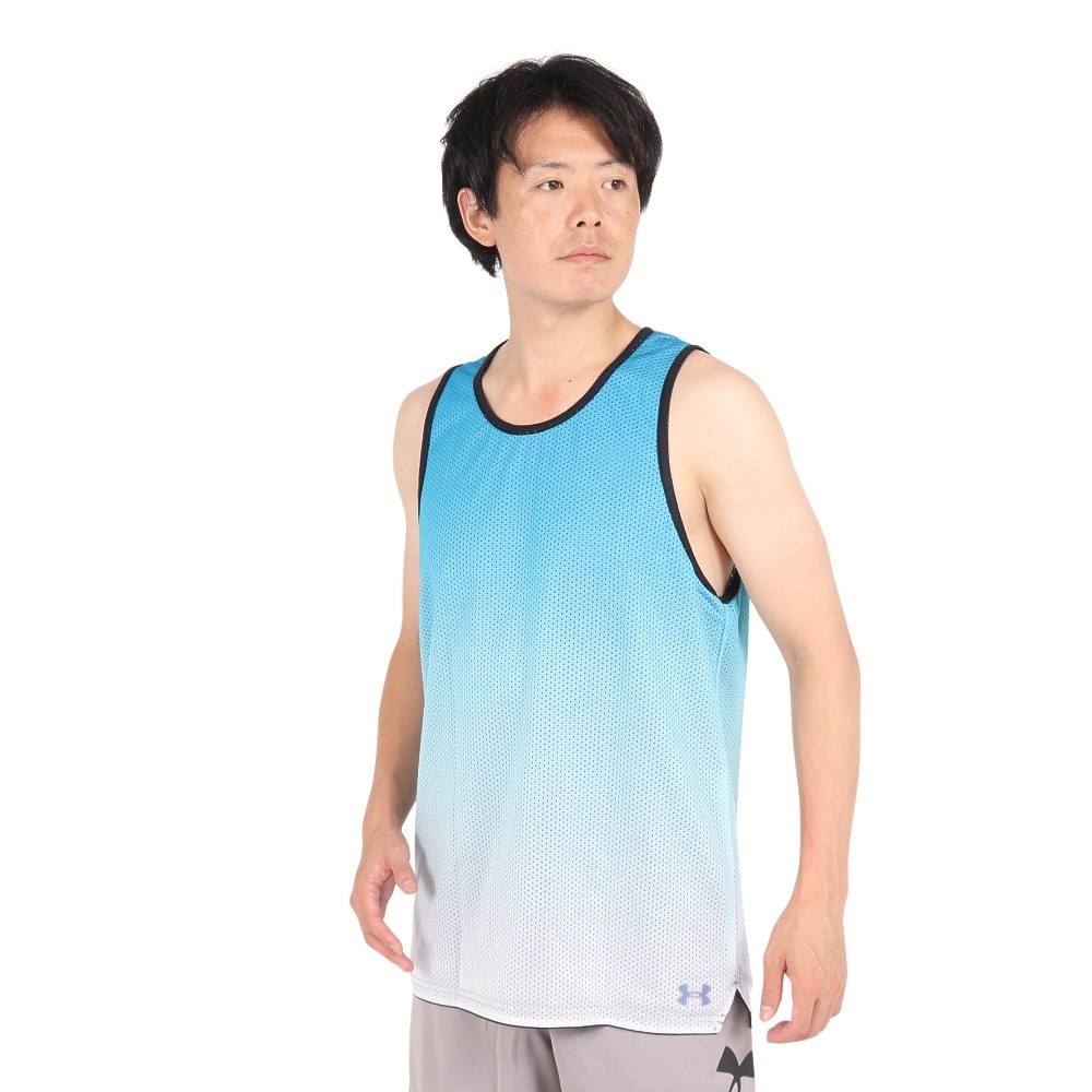 アンダーアーマー（UNDER ARMOUR）（メンズ）バスケットボールウェア ベースライン リバーシブル タンクトップ 1387088 002