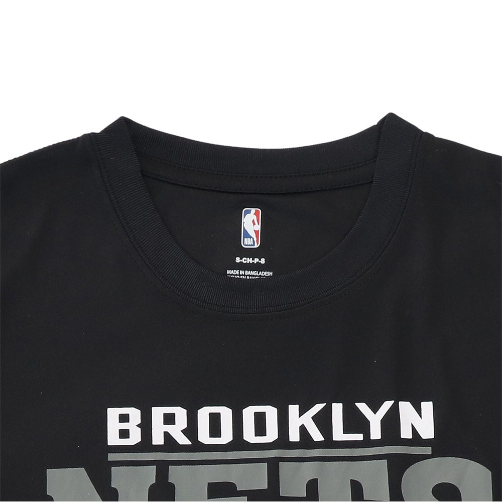 825円 人気の定番 エヌビーエー NBA バスケットボールウェア ジュニア ブルックリン ネッツ 長袖Tシャツ PBC2X-NETS キッズ