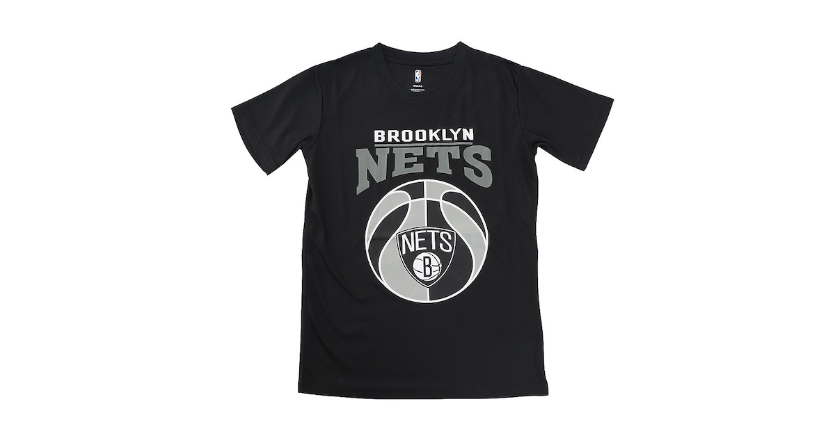 825円 人気の定番 エヌビーエー NBA バスケットボールウェア ジュニア ブルックリン ネッツ 長袖Tシャツ PBC2X-NETS キッズ