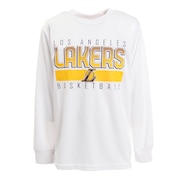 エヌビーエー（NBA）（キッズ）バスケットボールウェア ジュニア レイカーズ 長袖Tシャツ PBC2X-LAKERS